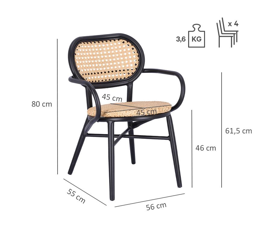 Abbildung Chaise à accoudoirs Madalina