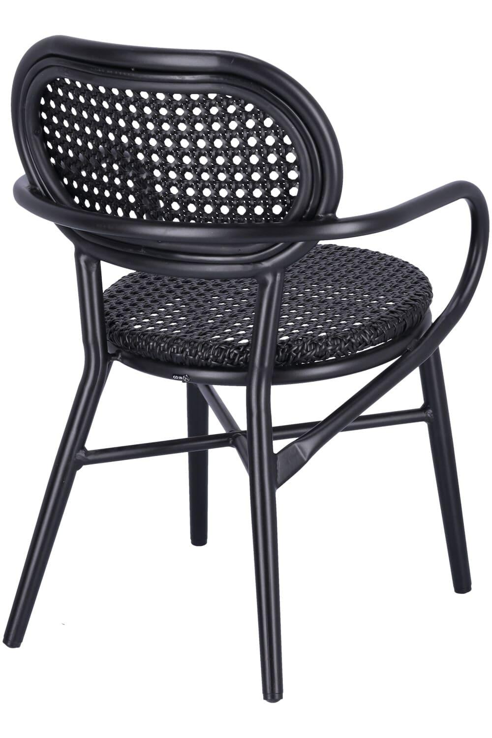 Abbildung Chaise à accoudoirs Madalina Schrägansicht