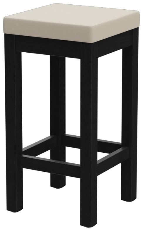 Abbildung halbhoher Hocker Delu Schrägansicht