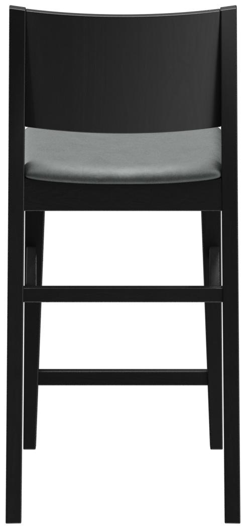 Abbildung halbhoher Hocker Quin Rückansicht