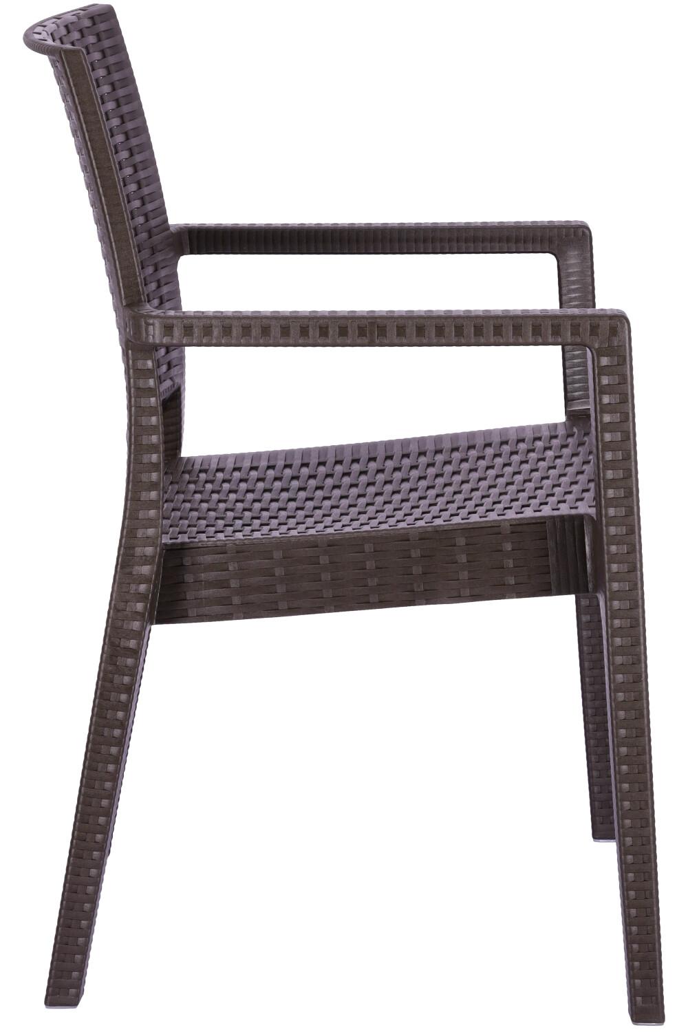 Abbildung Chaise à accoudoirs Erik Seitenansicht