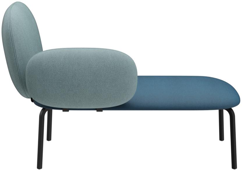Abbildung Right-hand chaise longue Liberty Rückansicht
