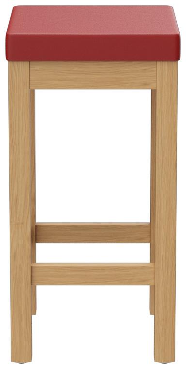 Abbildung halbhoher Hocker Delu Seitenansicht