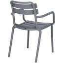 Abbildung Chaise à accoudoirs Estela Schrägansicht