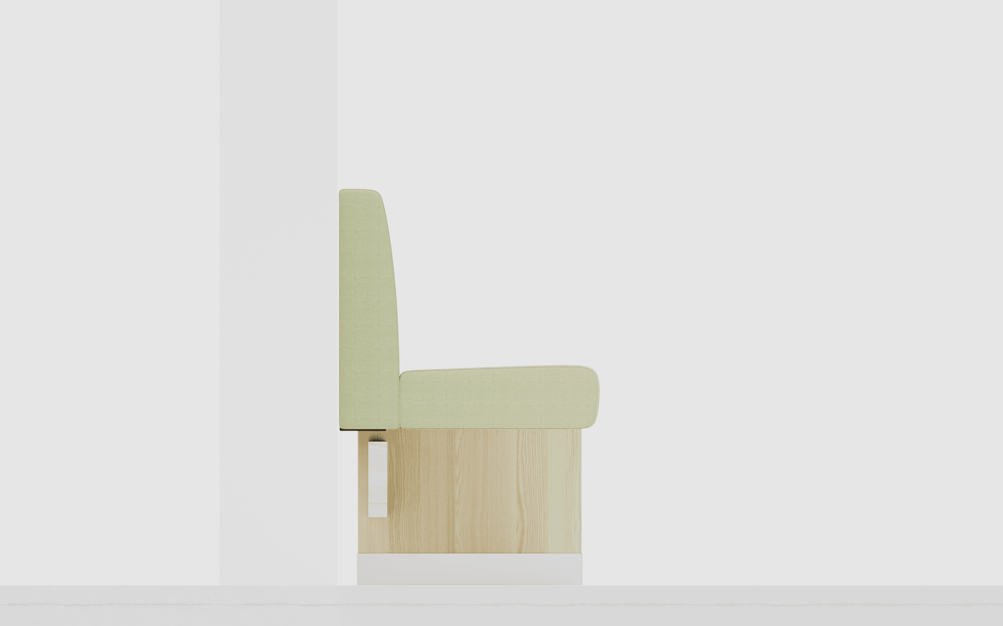 Abbildung Anbau-/Abschlusselement 150 cm H-Line Detailansicht