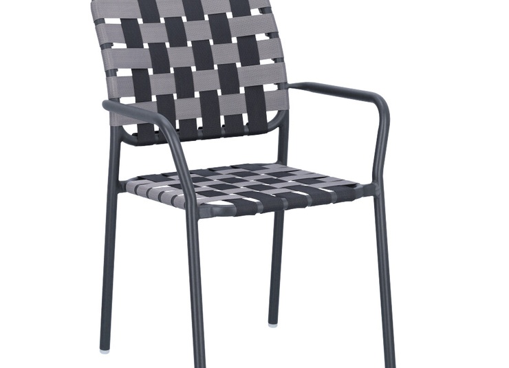 Abbildung Chaise à accoudoirs Brigo Schrägansicht