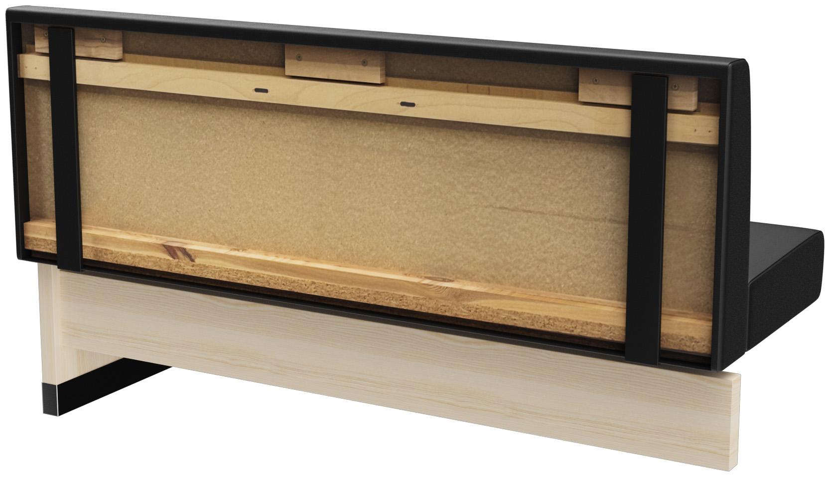 Abbildung Anbau-/Abschlusselement 150 cm H-Line Schrägansicht