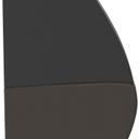 Abbildung Abschlusselement links D-Line Seitenansicht