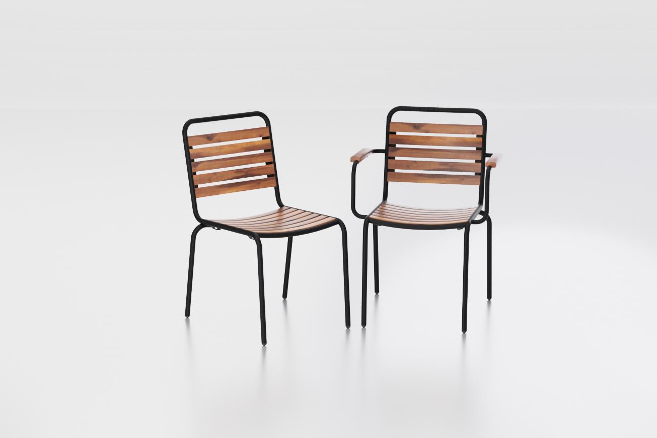 Abbildung Chaise à accoudoirs Bran