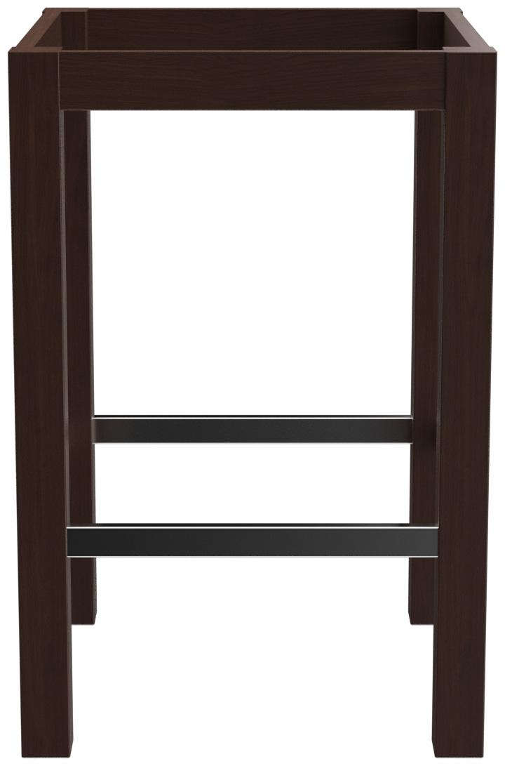 Abbildung halbhoher Tisch Dunia Rückansicht