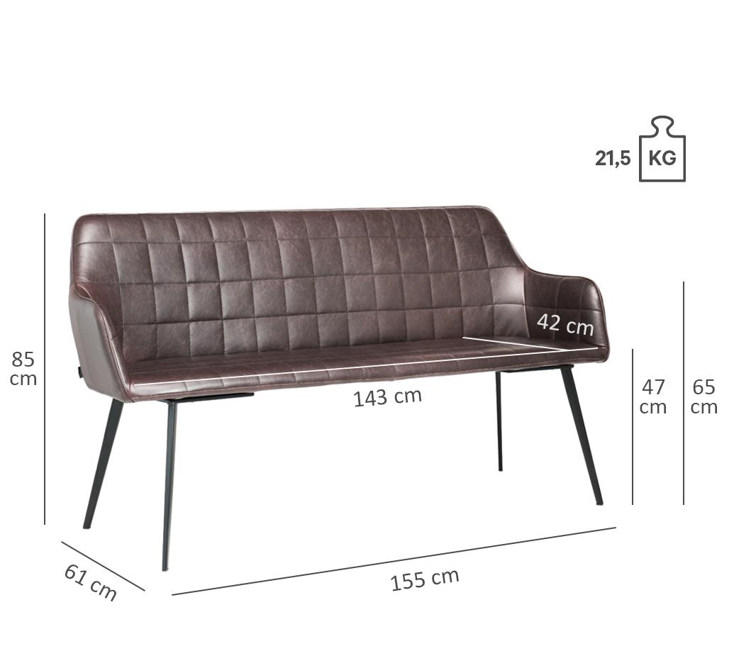 Abbildung 2-seater dining table height Romy