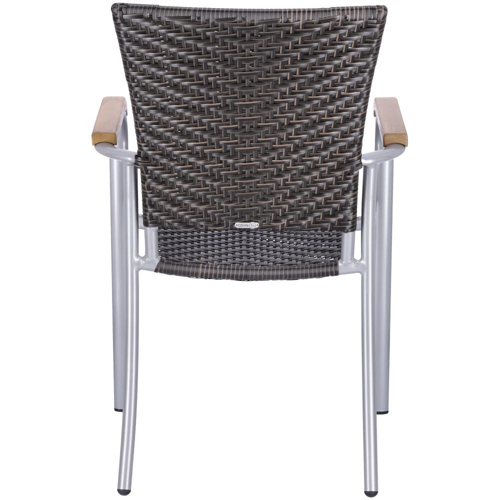 Abbildung Chaise à accoudoirs Teja Rückansicht