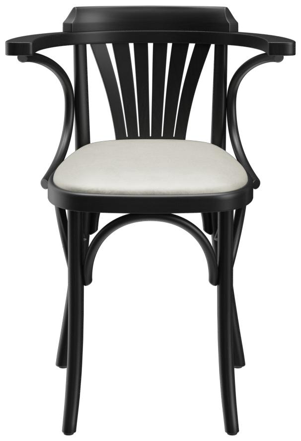 Abbildung Chaise à accoudoirs Greta Vorderansicht