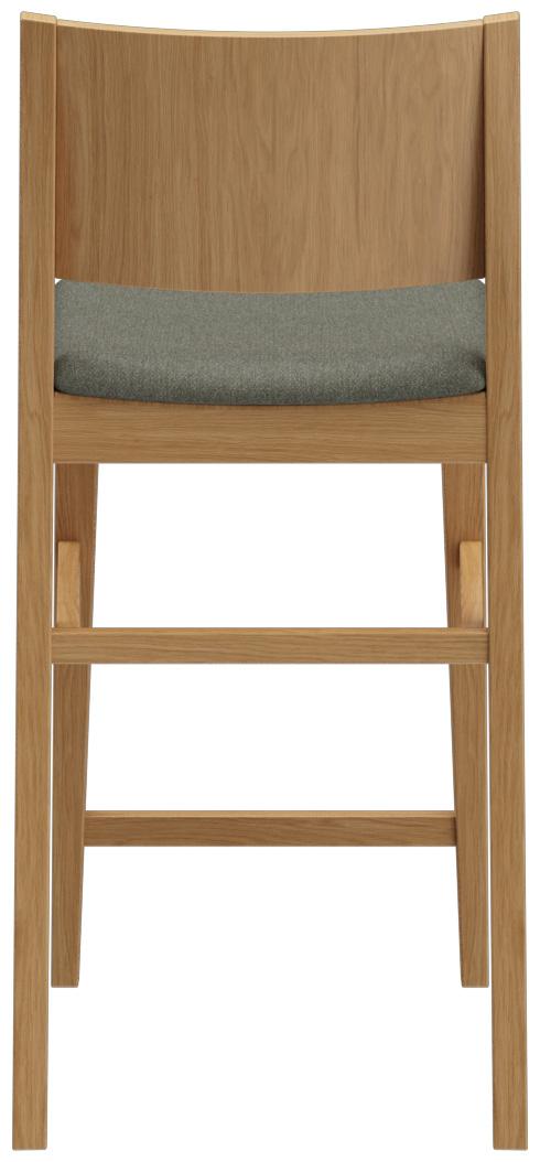 Abbildung halbhoher Hocker Quin Rückansicht