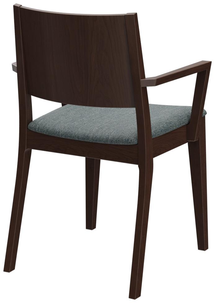 Abbildung Chaise à accoudoirs Quin Schrägansicht