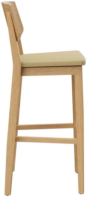 Abbildung sgabello da bar Quorum C Seitenansicht