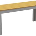 Abbildung 2-Sitzer-Bank Risa Schrägansicht