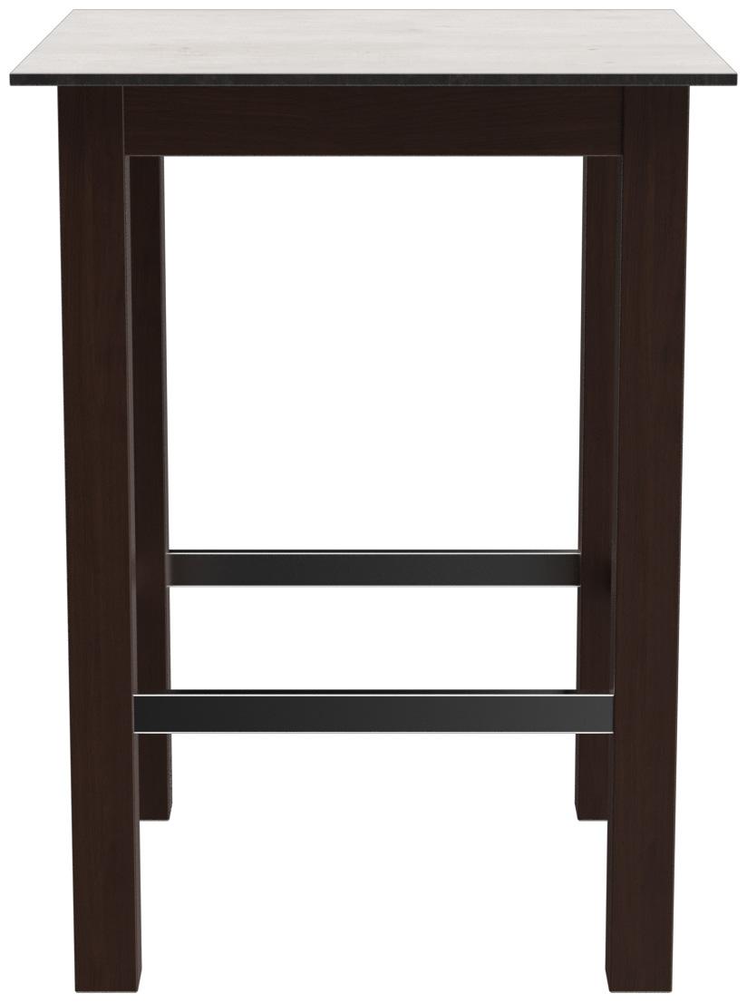 Abbildung halbhoher Tisch Dunia Rückansicht