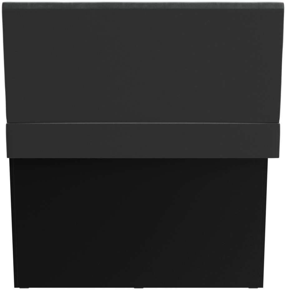 Abbildung Left-hand end element 120 cm Ripple Rückansicht