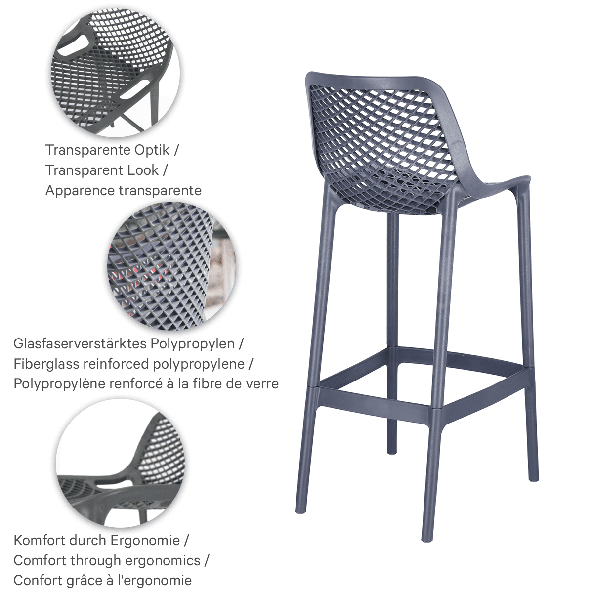 Abbildung Tabouret de bar Emilia
