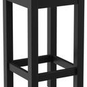 Abbildung halbhoher Hocker Delu Schrägansicht