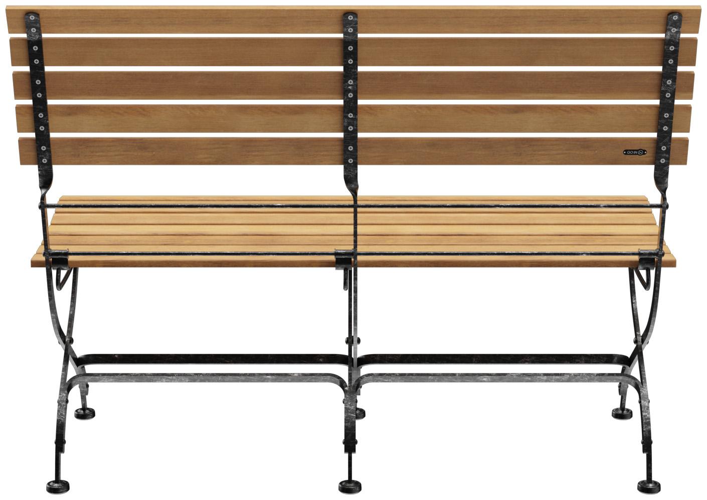 Abbildung 2-Sitzer-Bank Valentin Rückansicht