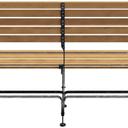 Abbildung 2-Sitzer-Bank Valentin Rückansicht