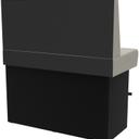 Abbildung Abschlusselement links 120cm Felipa Schrägansicht