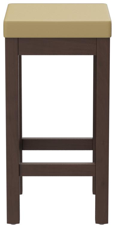 Abbildung halbhoher Hocker Delu Seitenansicht