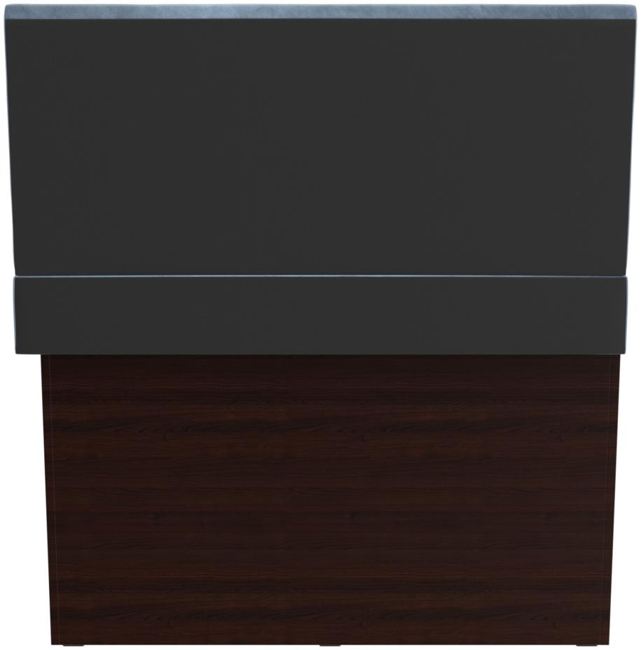 Abbildung Right-hand end element 120cm Ripple Rückansicht