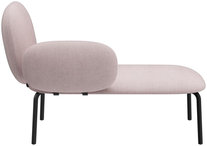 Abbildung Right-hand chaise longue Liberty Rückansicht