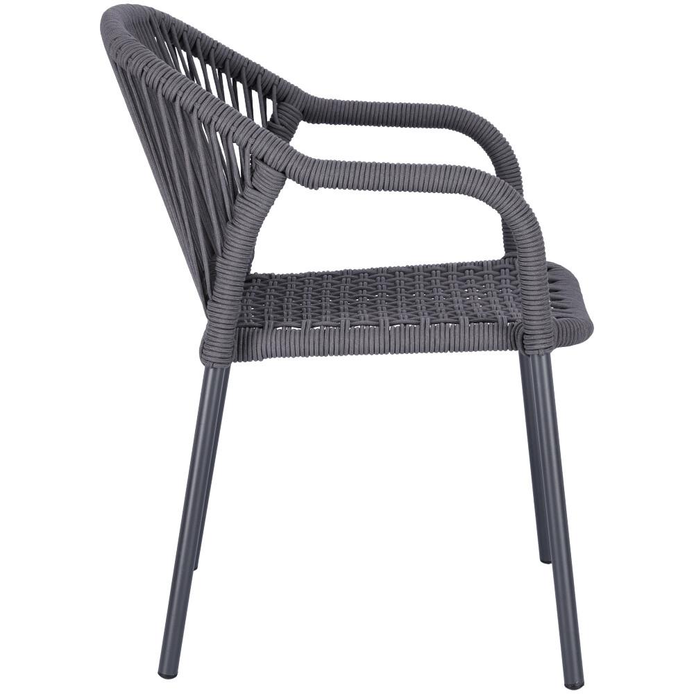 Abbildung Chaise à accoudoirs Meyoro Seitenansicht