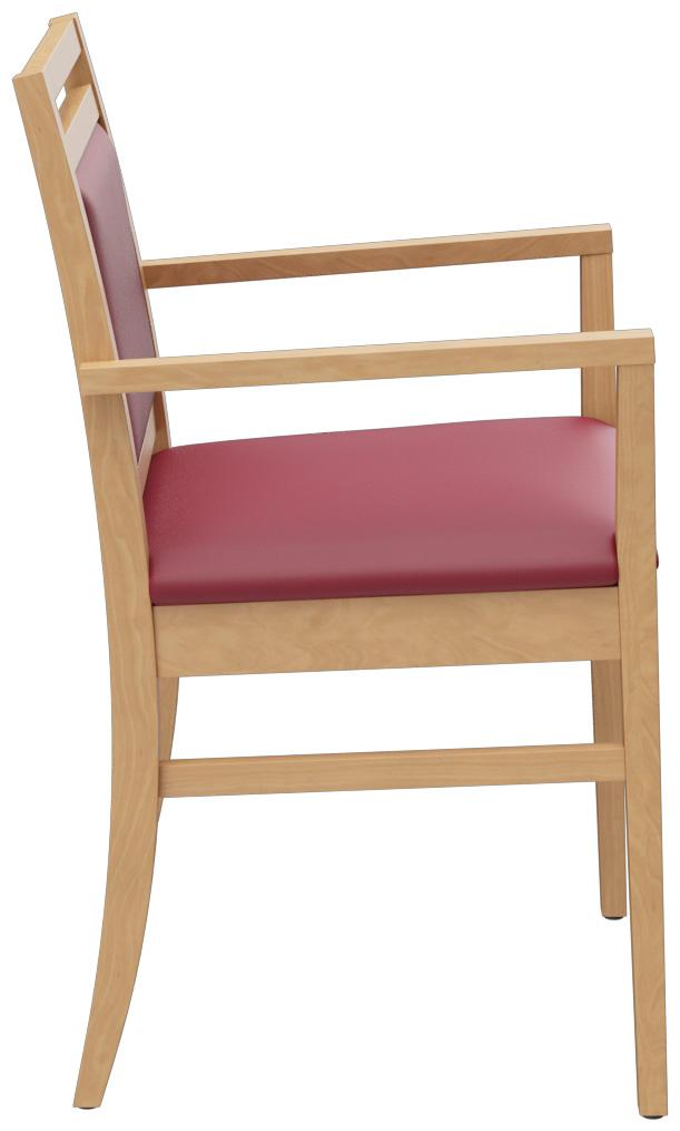 Abbildung Chaise à accoudoirs Liah Seitenansicht