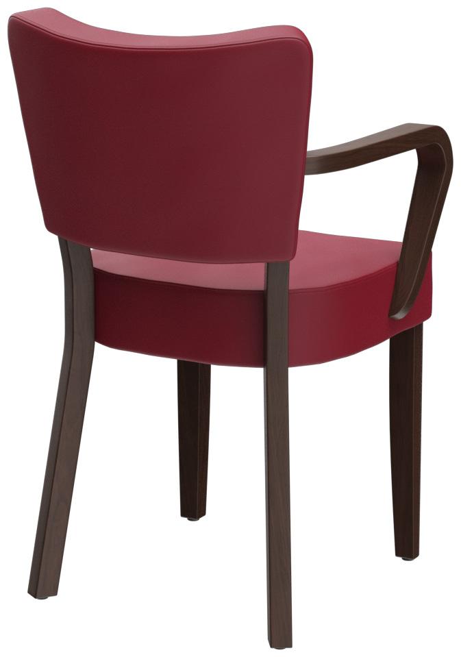 Abbildung Chaise à accoudoirs Damara Schrägansicht