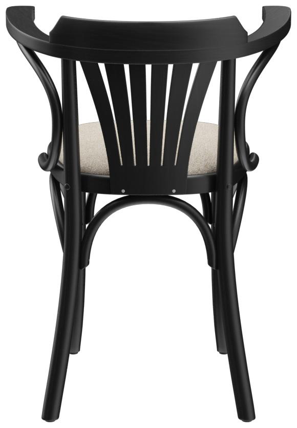 Abbildung Chaise à accoudoirs Greta Rückansicht