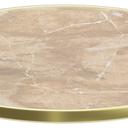 Abbildung Plateau de table Easy Gold Halla Vorderansicht