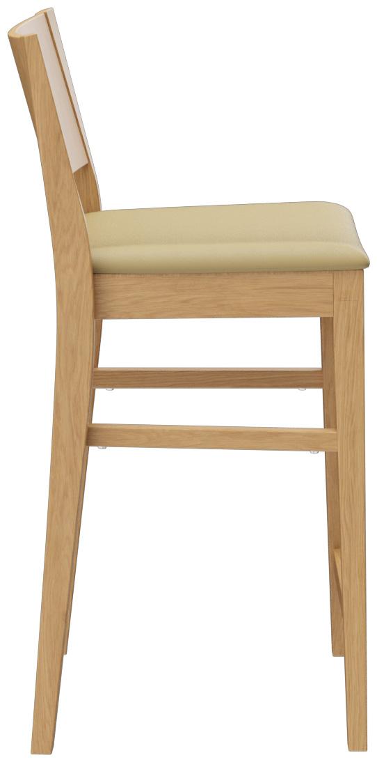 Abbildung halfhoge kruk Quin Seitenansicht