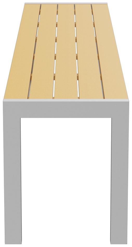 Abbildung 3-Sitzer-Bank Risa Seitenansicht