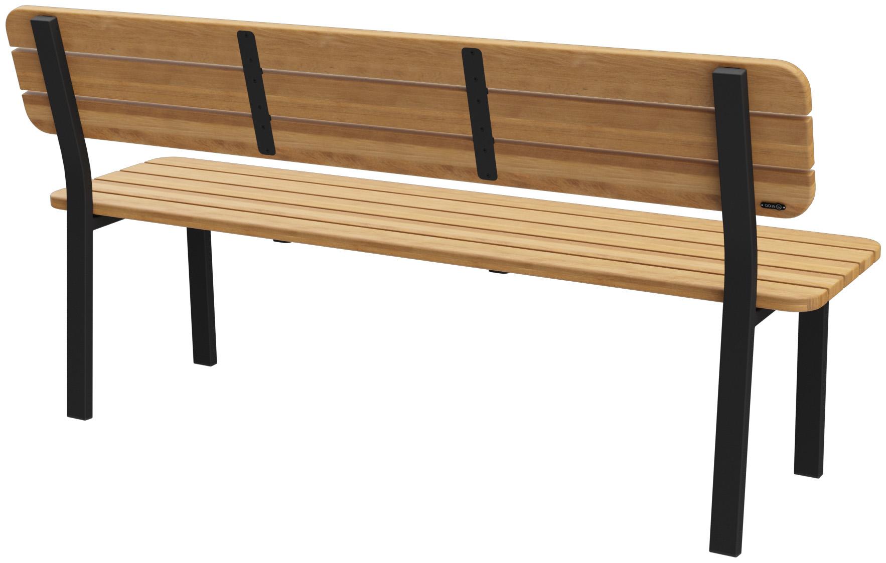 Abbildung 3-seater bench Tadaro Schrägansicht