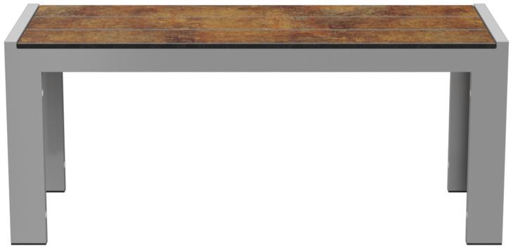Abbildung 2-seater bench Gatekeeper Vorderansicht