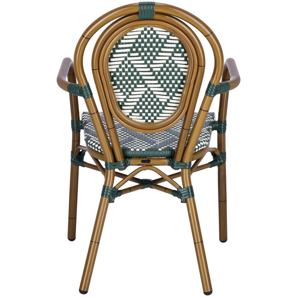 Abbildung Chaise à accoudoirs Marco Rückansicht