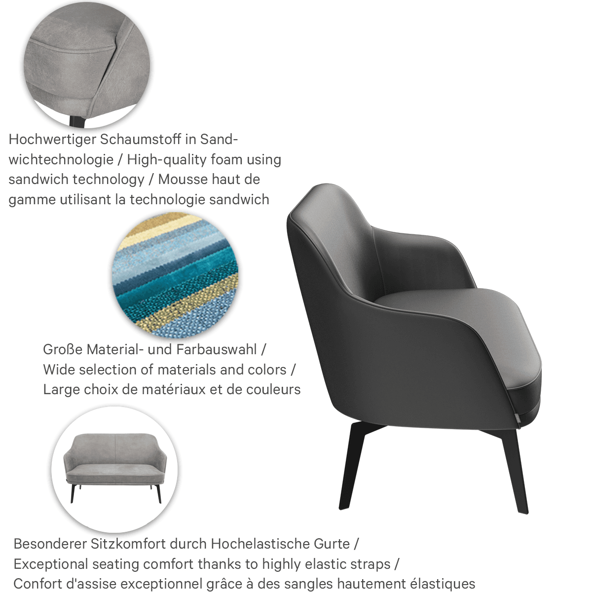 Abbildung 2-seater element Leony