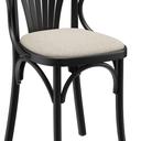 Abbildung Chaise à accoudoirs Greta Schrägansicht