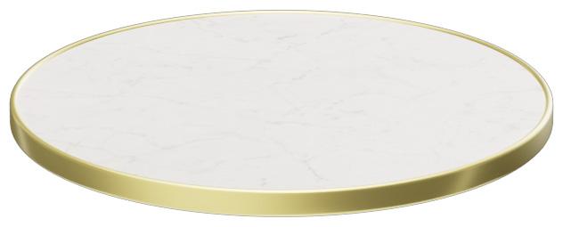 Abbildung Plateau de table Easy Gold Halla Seitenansicht