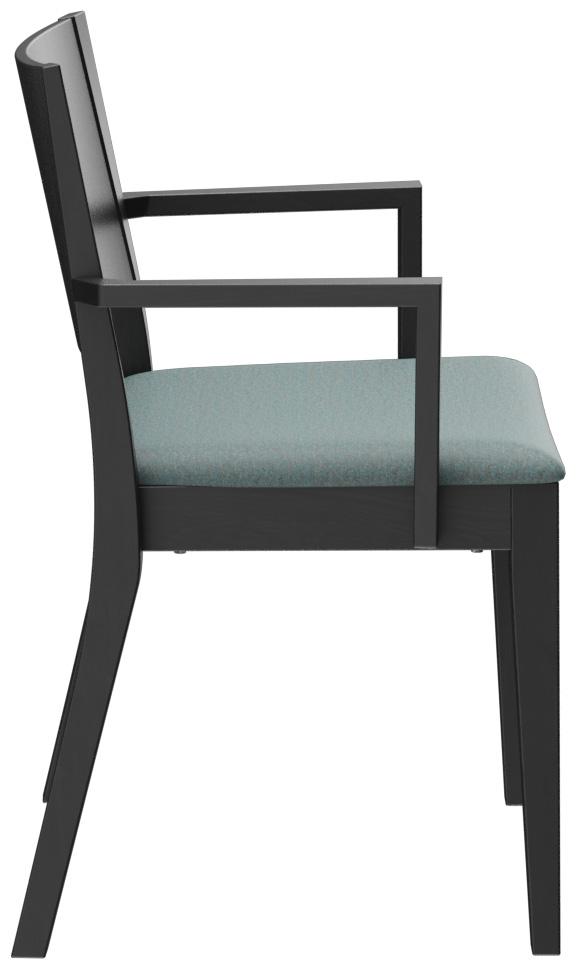 Abbildung Armlehnstuhl Quin Seitenansicht