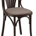 Abbildung Chaise à accoudoirs Greta Schrägansicht