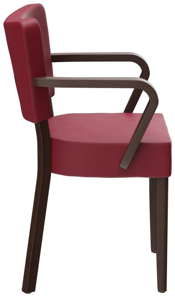 Abbildung Chaise à accoudoirs Damara Seitenansicht