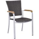 Abbildung Chaise à accoudoirs Teja Schrägansicht