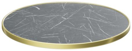 Abbildung Tischplatte Easy Gold Seitenansicht