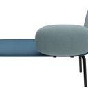 Abbildung Left-hand facing chaise longue Liberty Rückansicht